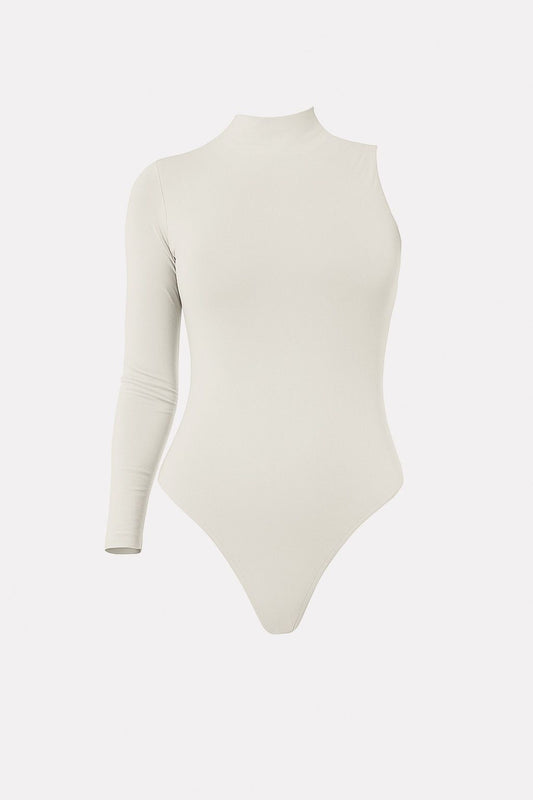 Body Luna 1 Ombro branco visto de frente